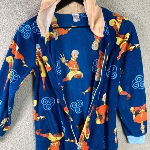 Last Airbender Nickelodeon Pajama One Piece Suit Unisex Kids‎ Size Small Aang - Picture 9 of 13